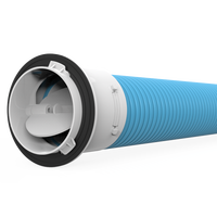 Amortisseur en ligne pour évent électrique, système d'égouttage, 2.5 pouces, Volume d'air réglable, déflecteur de ventilateur en ligne