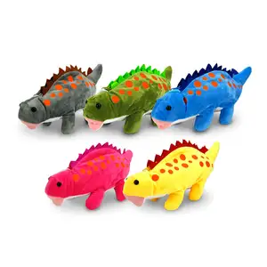 Latest Animal Products Plush Toys Dinosaur Kids Pen Bag Creative Large Capacity Doll Cartoon Student Stationery Case Wholesale