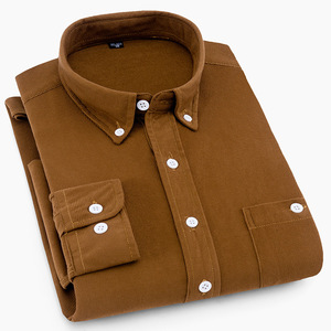 2025, venta al por mayor de fábrica, camisa de manga larga, camisa informal con solapa abotonada, <span class=keywords><strong>camisas</strong></span> para hombre - Product Image 4