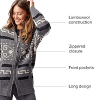 Pull en laine long décontracté pour femme, col rond, manches longues, tricoté avec motifs personnalisés, grandes tailles, saison automne-hiver