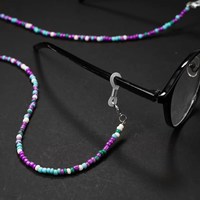 Chaîne de lunettes de lecture ronde en perles faites à la main Joyson, cordon de lunettes coloré, porte-lunettes, sangle de cou pour lunettes de soleil