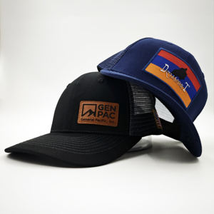 Casquette Trucker Richardson 112 Y2K Performance en Maille Vierge avec Logo Patch en Cuir, Visière Pré-courbée à 6 Panneaux, Qualité OEM Personnalisée - Product Image 1