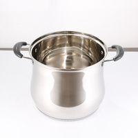 Cuisson personnalisée Cuisine Hôtel Commercial Restaurant Ustensiles de cuisine Grande marmite Grande capacité Marmite profonde en acier inoxydable en métal