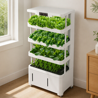 Système de culture verticale aéroponique intelligent pour plantes et légumes d'intérieur avec pompe pour la maison