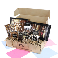 Boîtes à chocolat personnalisées de luxe vides avec fenêtre transparente, auto-assemblantes, recyclables, gaufrage, laminage mat, revêtement UV