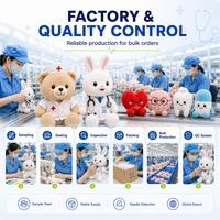 Mainan Boneka Medis untuk Kenyamanan Pasien, untuk Klinik dan Program Kesehatan, Desain Ramah Lingkungan, Grosir Partai Besar, MOQ Rendah