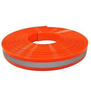 Fluoresziertes orange reflektierendes TPU-beschichtetes Band zur Herstellung von Haustierprodukten