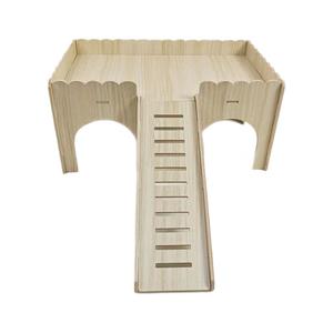 In legno massello eco-friendly piccolo nido per animali domestici bottone criceto casa mobili per scoiattolo porcellino d'India-tutte le stagioni al coperto - Product Image 5