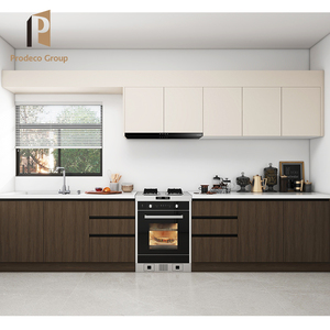 Venta Caliente Buen Precio Gabinetes de Cocina Modulares Modernos de Madera <span class=keywords><strong>Mbf</strong></span> con Encimeras de Mármol/Laminado, Grifo y Cesta para Cajones - Product Image 1