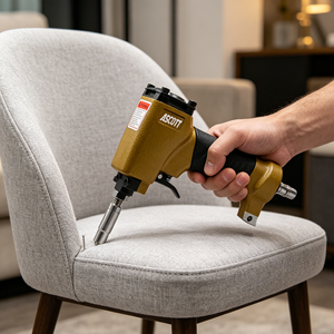 Clavadora Neumática ASCOTT T1170 <span class=keywords><strong>para</strong></span> Tapicería, <span class=keywords><strong>Pistola</strong></span> de Clavos <span class=keywords><strong>para</strong></span> Fabricación de Muebles, Herramienta de Clavado Decorativo - Product Image 4