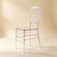 Chaise de banquet d'extérieur au design moderne et transparent, chaise en cristal, style nordique minimaliste, mobilier pour restaurant occidental et café