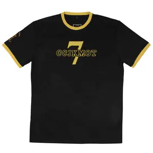 Custom Design Short Sleeve Soccer Jersey Round Neck Printed Shirt Over-sized Sports T Shirt