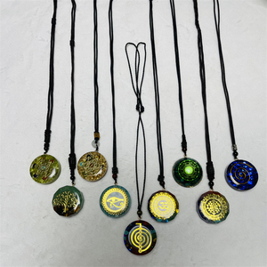 <span class=keywords><strong>Pendentif</strong></span> Orgone en Résine Énergétique Reiki, Protection des 7 Chakras, Collier <span class=keywords><strong>Pendentif</strong></span> <span class=keywords><strong>Orgonite</strong></span> en Cristal pour Guérison et Cadeau - Product Image 4