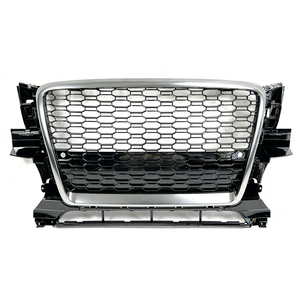 Parrilla Delantera Estilo PNB RSQ5 de ABS, Nueva, con Malla de Panal y Marco Cromado Plateado, Mejora para Audi Q5 2009-2012 8R, Fácil Instalación - Product Image 4