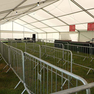 उच्च गुणवत्ता वाली गैल्वेनाइज्ड धातु बाधा यातायात सुरक्षा भीड़ नियंत्रण बैरिकेड दबाव का इलाज लकड़ी प्रकार प्रकृति - Product Image 4