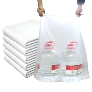 Custom cheapest recycled large big plastic garbage bag manufacturers white in rolls heavy duty household and out door