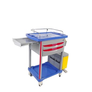 Carrito de Tratamiento ABS con 4 Ruedas, Multifuncional, Mobiliario Hospitalario, Vehículo Médico para Enfermería y Uso de Emergencia - Product Image 4