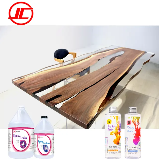 Clear Epoxy Resin Coating Supplier for Wood Table Furniture Filling