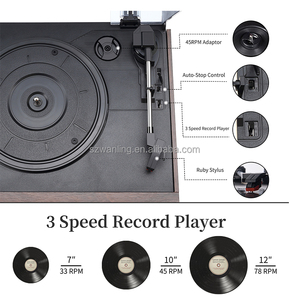 <span class=keywords><strong>Lecteur</strong></span> de disques vinyles rétro tout-en-un avec USB, <span class=keywords><strong>CD</strong></span>, radio AM/FM, <span class=keywords><strong>Bluetooth</strong></span>, <span class=keywords><strong>lecteur</strong></span> de disques vinyles, ventes chaudes en Europe - Product Image 4