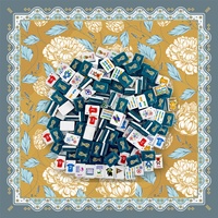 Ensemble de Mahjong en Acrylique de Luxe Moderne Thème Trophée de Football Créatif avec Tuiles Durables et Boîte Portable pour Soirée de Jeu en Famille ou Cadeau