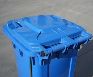 <span class=keywords><strong>Bidone</strong></span> della spazzatura in plastica da esterno da <span class=keywords><strong>120</strong></span> <span class=keywords><strong>litri</strong></span> con pedale, ruote e coperchio. - Product Image 4