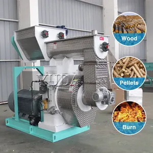 Gran oferta 1-2 T/H aserrín de madera biomasa madera registro biocombustible máquina de pellets molino en máquinas de procesamiento de pellets