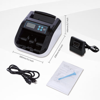 Machine de comptage de billets multi-devises H-308 avec écran LCD, détection UV/IR de qualité professionnelle pour usage bureautique