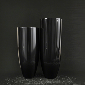 Pots à fleurs en plastique transparent, vase en acrylique transparent pour la décoration de bureau moderne, petit récipient pour plantes, support de pot - Product Image 3