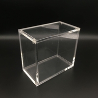 Boîte de rangement en acrylique de haute qualité pour cartes TCG Pokémon avec couvercle magnétique, anti-UV, vente en gros
