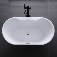 Baignoire autoportante portable avec drain, baignoire traditionnelle de haute qualité pour usage hôtelier, certifiée CUPC, directement du fabricant