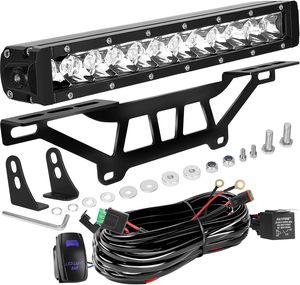 Barre lumineuse LED UTV 12 pouces 60W en gros d'usine avec kit de montage sur <span class=keywords><strong>tour</strong></span> de suspension et interrupteur de câblage pour Can-Am Maverick X3 X3 MAX Pièces tout-terrain - Product Image 1
