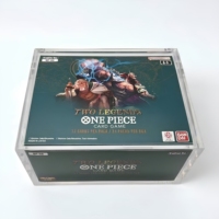 Boîte de présentation en acrylique transparente pour One Piece OP 07 Double Legend Booster Box, boîte de rangement protectrice transparente