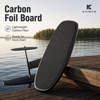 Planche de foil à pompe en fibre de carbone 83 cm 9 L, légère, avec pont en EVA et rails double US Box