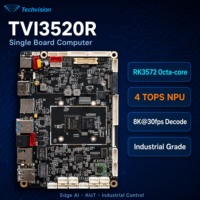 Ordinateur monocarte Techvision 3520R RK3572 Octa-core 4 TOPS NPU Edge AI Mini PC industriel avec décodage 8K, sans ventilateur, Linux embarqué