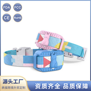 Dispositif anti-aboiement sans fil pour chiens, collier rechargeable, étanche et résistant aux chocs, multifonction, motif quadrillé de couleur bleu rose - Product Image 3