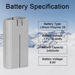 Bateria Inteligente DJI Mini 2 2400mAh Bateria de Substituição com 31 Minutos de Tempo de Voo para Drone DJI Mini 2 - Product Image 1