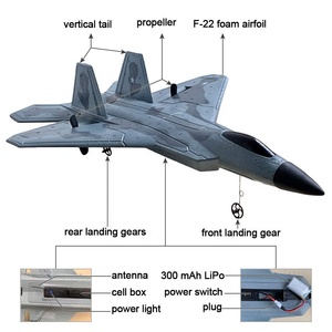 <span class=keywords><strong>Avion</strong></span> RC F22 <span class=keywords><strong>Raptor</strong></span> facile à piloter, contrôle longue distance 200M, 2.4G 2CH, planeur en mousse EPP avec gyroscope intégré, <span class=keywords><strong>avion</strong></span> de voltige pour enfants - Product Image 2