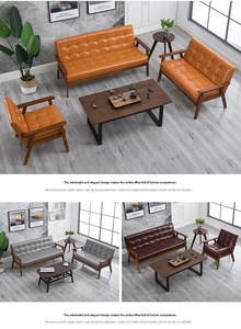 Conjunto <span class=keywords><strong>de</strong></span> Sofás <span class=keywords><strong>de</strong></span> Oficina Retro <span class=keywords><strong>de</strong></span> Tela Multicolor, Sofá con Estructura <span class=keywords><strong>de</strong></span> Madera Tapizado, <span class=keywords><strong>de</strong></span> 1, 2 y 3 Plazas, para Oficina, Sala <span class=keywords><strong>de</strong></span> Espera, Sala <span class=keywords><strong>de</strong></span> Estar, Recepción - Product Image 3