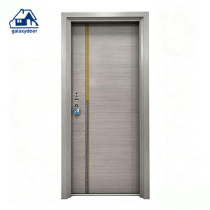 Portes <span class=keywords><strong>d</strong></span>'<span class=keywords><strong>entrée</strong></span> de sécurité modernes en acier inoxydable, imperméables, ignifuges et insonorisées pour les maisons, extérieur - Product Image 1