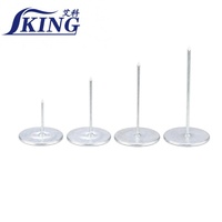 Goupilles de fixation IKING, en acier doux zingué, soudables, pour isolation thermique des conduits CVC