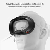 Support de mousse en cuir PU de remplacement réglable confortable pour Meta Quest 3S VR accessoires Interface faciale coussin facial coussin 3S