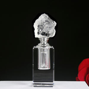 ขวดน้ำหอมคริสตัลหินอาเกตธรรมชาติขนาดเล็ก ดีไซน์ใหม่ปี 2026 ขวดเปล่าสำหรับบรรจุน้ำมัน - Product Image 1