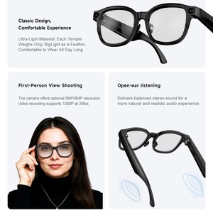 New AI Smart Glasses with <b>Camera</b> Featuring Shooting for Translation AR Voice Music Video Smart <b>Sunglass</b> Eyewear - Product Image 2