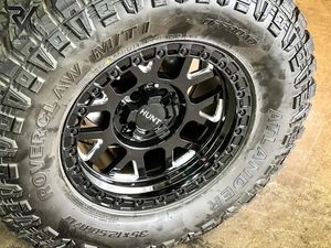 Jantes Beadlock personnalisées Hunt 17 18 20 pouces 5x127 6x135 mm Noir brillant usiné forgé pour Ford Jeep Land Rover Tout-terrain - Product Image 4