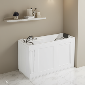 Bañera Modelo Doris de 133.4 cm de Largo con Panel Lateral Derecho Cerrado para Uso de Personas Mayores - Product Image 3