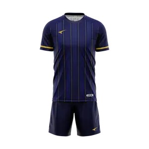 La squadra di calcio maschile personalizzata di UCAN indossa maglie da calcio traspiranti con stampa digitale con motivo genetico su abbigliamento da calcio