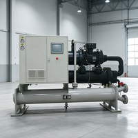 Sistema de Enfriamiento por Agua con Enfriador de Tornillo Central para HVAC, Enfriador de Agua de Tipo Tornillo de Alta Eficiencia de 50-400 Toneladas para Edificios