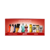 Mini Coffret Découverte de Parfums en Papier Recyclé avec Couvercle Rabattable, Base Rigide et Couvercle, Emballage Vide pour Abonnement de Parfums