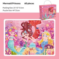Coffret cadeau pour enfants certifié FSC, grand puzzle portable, 3-6 ans, cadeau de vacances pour la maternelle, prix, éducation précoce