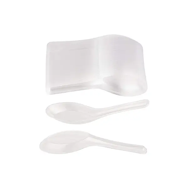 Fourchette cuillère PP de qualité supérieure personnalisé pas cher léger fête couverts en plastique adapté à l'extérieur